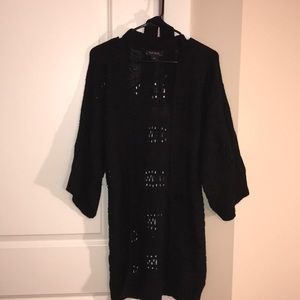 Chunky black cardigan